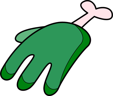 Mão de zumbi PNG, SVG