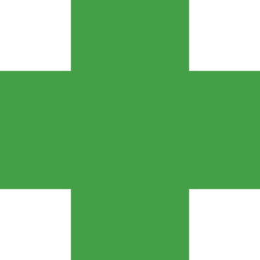 Крест зеленый в PNG, SVG