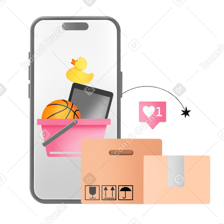 Delivery from online store PNG, SVG