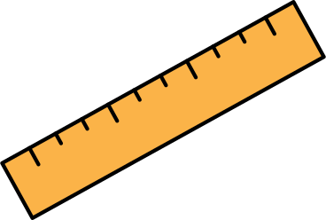 yellow ruler PNG, SVG