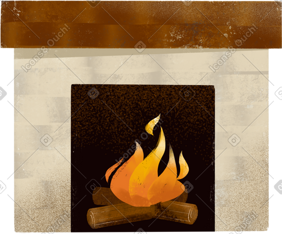 fireplace PNG, SVG