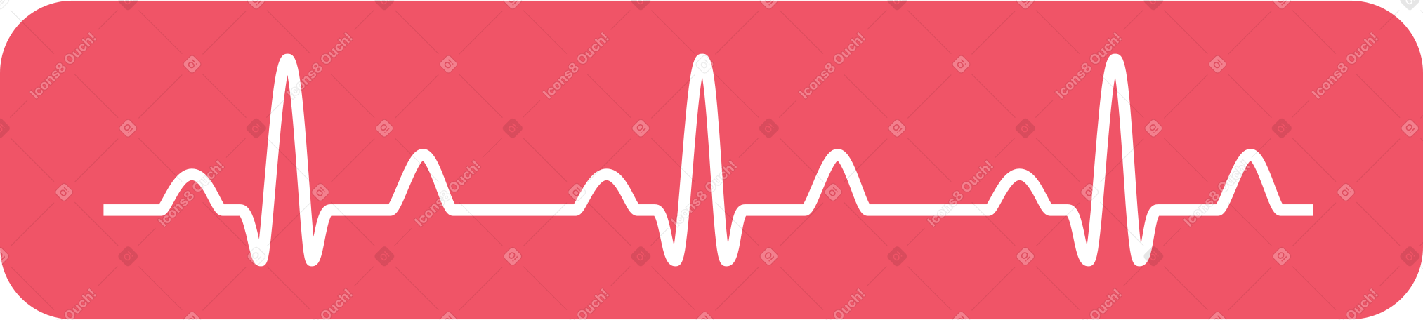 electrocardiogram Illustration in PNG, SVG