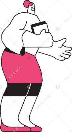 woman with documents Illustration in PNG, SVG