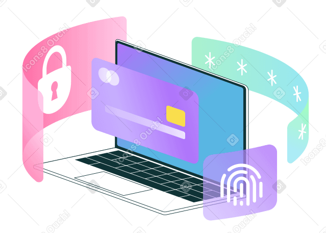 Data security and financial data protection PNG, SVG