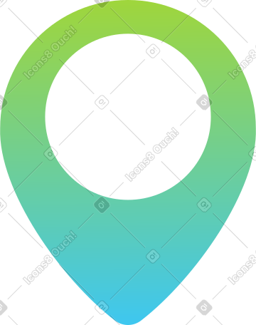 渐变地理标签 PNG, SVG