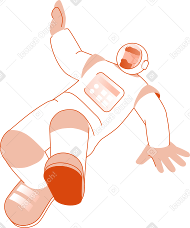flying astronaut PNG, SVG