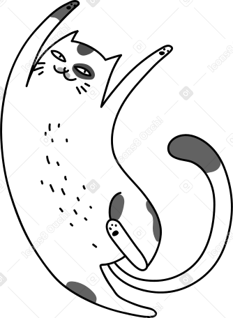 gatto felice PNG, SVG