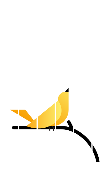 yellow bird in a cage PNG, SVG