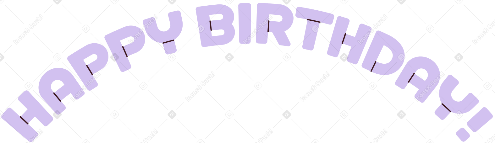 letras feliz cumpleaños! PNG, SVG