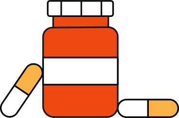 medical bottle of pills PNG, SVG