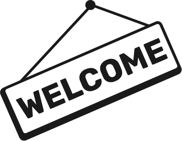 welcome sign animated illustration in GIF, Lottie (JSON), AE