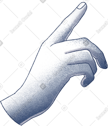 Stone hand pointing at something PNG, SVG