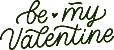 be my valentine text PNG, SVG