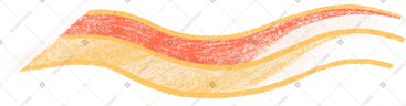 Two yellow and red lines PNG, SVG