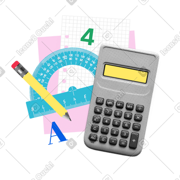 数学课、计算器和其他用品 PNG, SVG