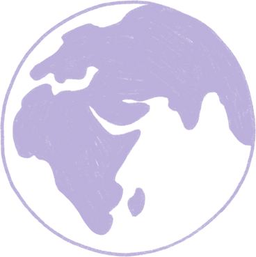 purple planet earth PNG、SVG