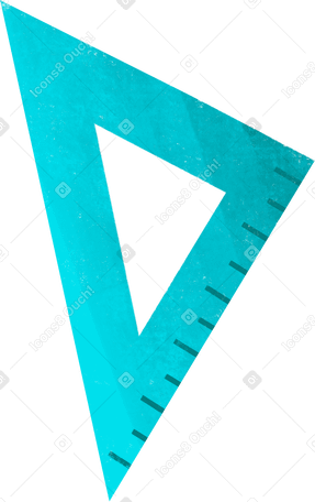 stationery blue triangle Illustration in PNG, SVG