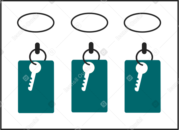 房间钥匙 PNG, SVG