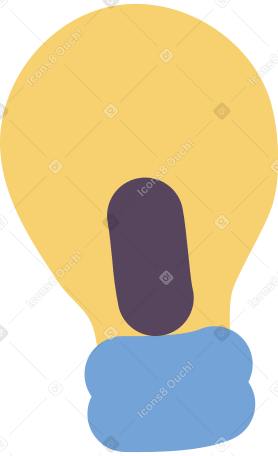 yellow bulb Illustration in PNG, SVG