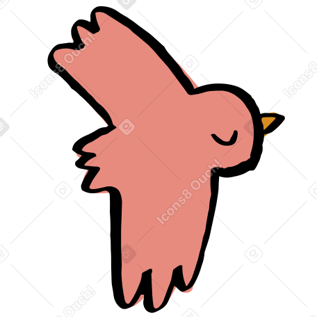 flying bird Illustration in PNG, SVG