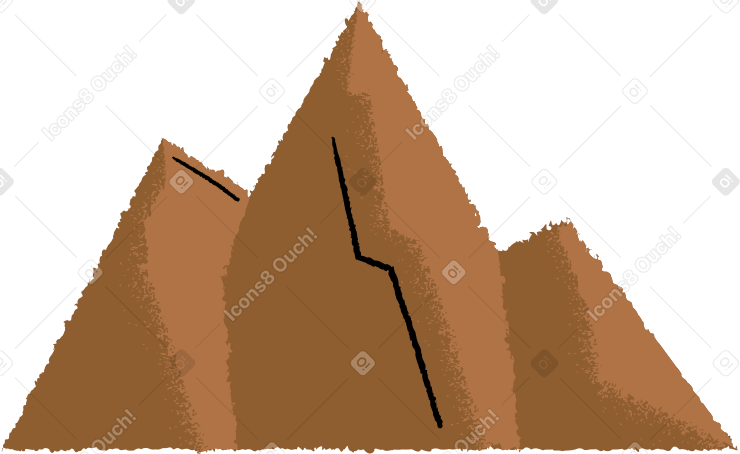 mountain Illustration in PNG, SVG