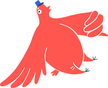 postman bird PNG, SVG