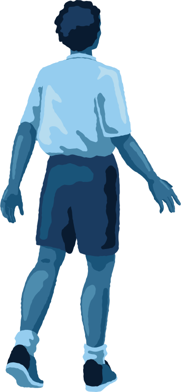 Homem de pé atrás PNG, SVG