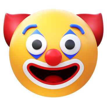 clown face PNG, SVG