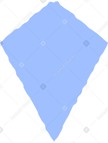 kite light blue Illustration in PNG, SVG