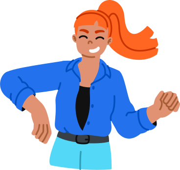 Young woman smiling and holding something PNG, SVG