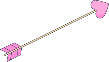 Flèche de cupidon avec un coeur PNG, SVG