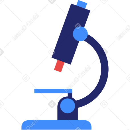 Microscope Illustration in PNG, SVG