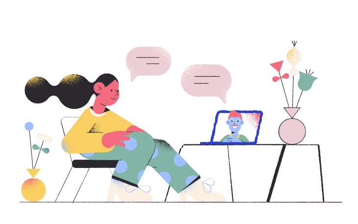 オンライン会議 のpngとsvgでのイラスト