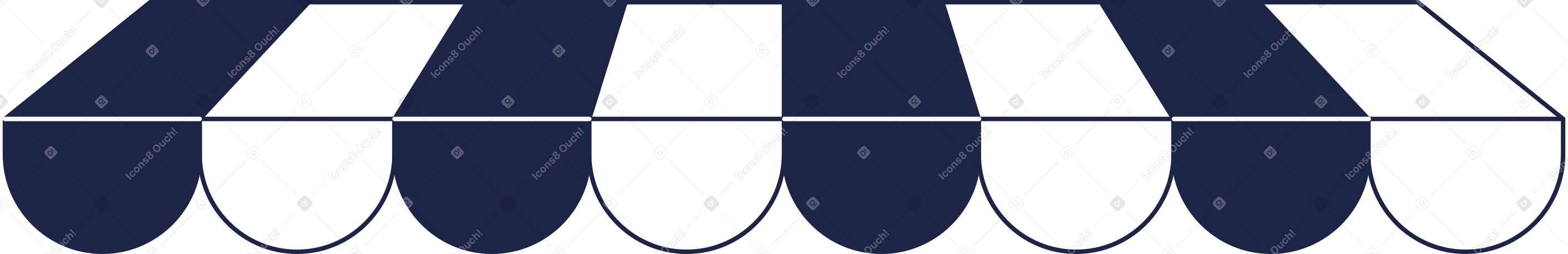 blue stripped canopy PNG, SVG