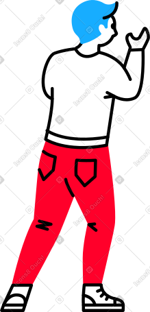 man standing back PNG, SVG