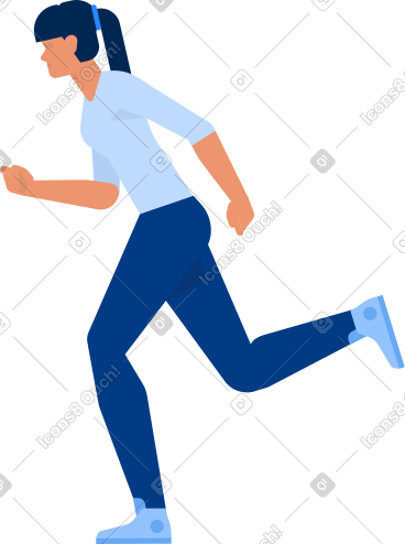 运动鞋和运动裤的女人跑步 PNG, SVG