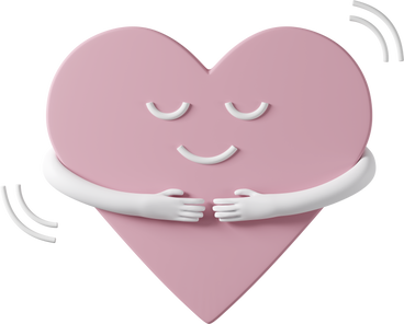 heart hug PNG, SVG