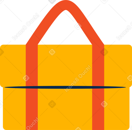 package with handle Illustration in PNG, SVG