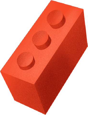 red lego brick PNG, SVG