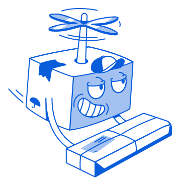 Illustrazione animata Consegna automatizzata in GIF, Lottie (JSON), AE