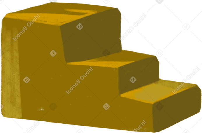 yellow steps Illustration in PNG, SVG
