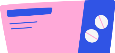Caja de papel rosa con pastillas PNG, SVG