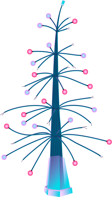 christmas tree made of wires PNG, SVG