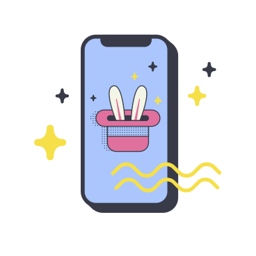 Magic in your phone PNG, SVG