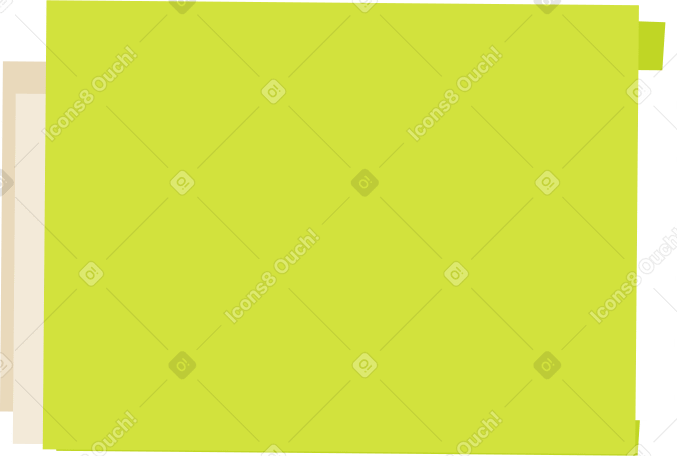 green folder with documents Illustration in PNG, SVG