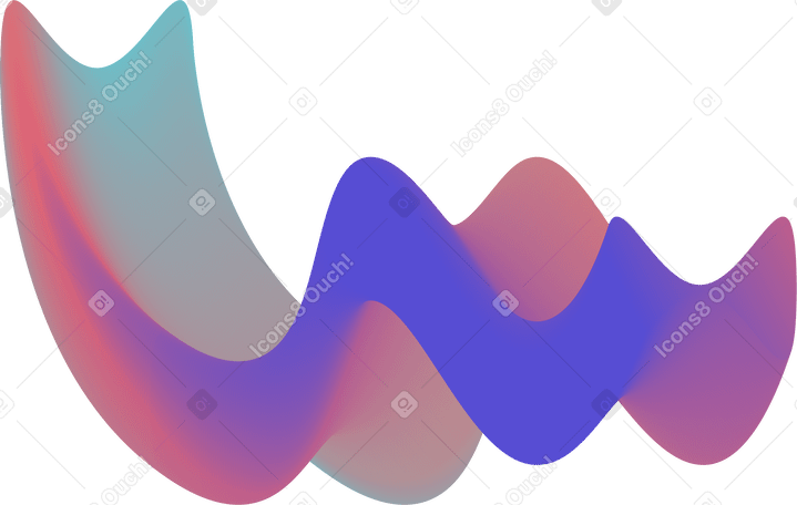 colorful wavy spot PNG, SVG