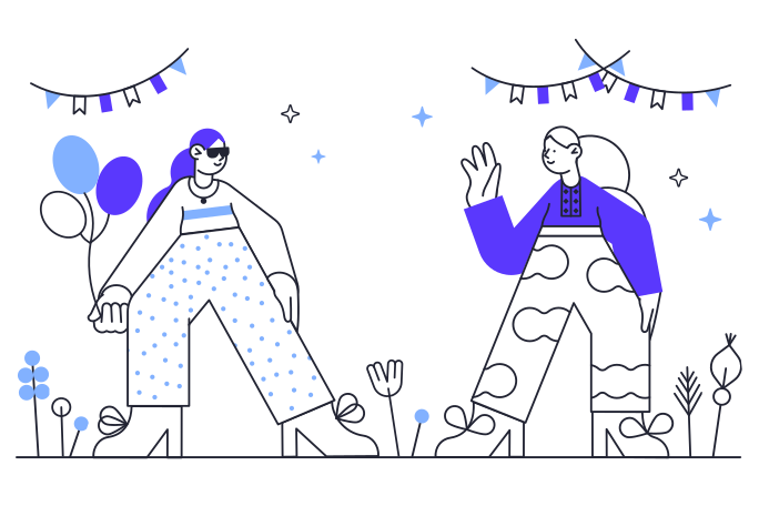 Party Illustration in PNG, SVG