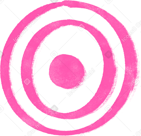 pink target Illustration in PNG, SVG
