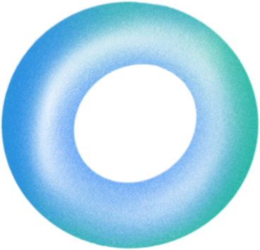 gardient blue and green donut shape PNG, SVG