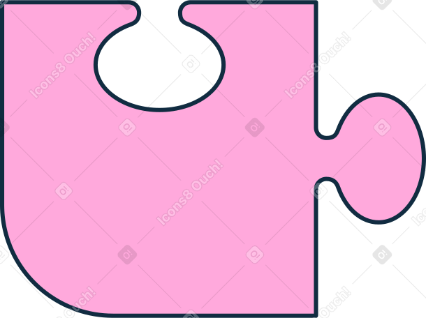 pink puzzle piece Illustration in PNG, SVG